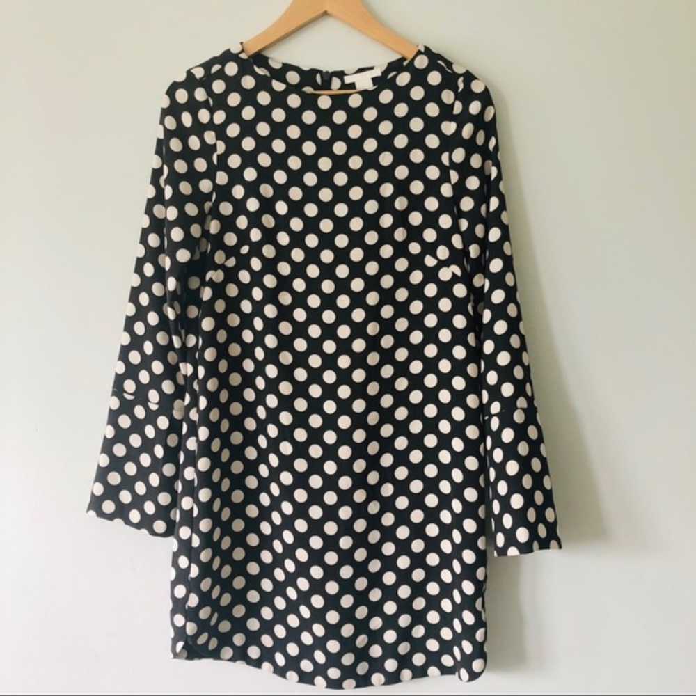 [H&M] Polka Dot Shift Dress with Bell Sleeves